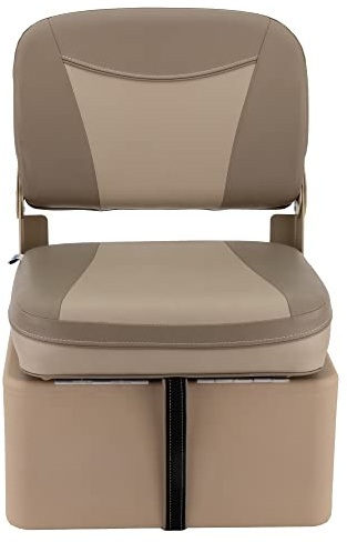 DeckMate Premium Jump Seat With Seat Box - Tan and Beige