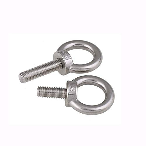 Tasselli a parete Fissaggi in metallo Ancoraggi, Bulloni a espansione, Ganci for bulloni di ancoraggio, Bulloni in acciaio inossidabile M8 Vite ad anello Bullone a occhiello Viti 15mm~30mm Lunghezza (