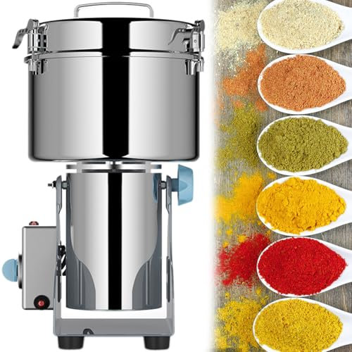 Elektrisk spannmålskvarn, spannmål Kryddor Hebals Spannmål Kaffe Torrmat kvarn kvarn Malmaskin Kornkvarn Mjölpulverkross,3500g