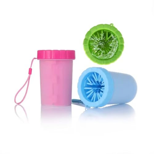 Limpiador y Cepillo de Silicona Portátil para Patas de Perro - 3 Colores, Accesorio Protector (Azul)