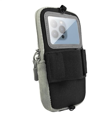 Thermal Phone Pouch - USB Heating Cell Phone Sleeve | Shockproof Adjustable Thermal Pouch for Skiing | Prevents Battery Drop in Cold Weather | Phone Protection for Outdoor Use Black