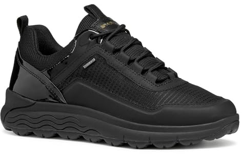 Geox Damen D SPHERICA 4X4 B ABX Sneaker, Black, 40 EU