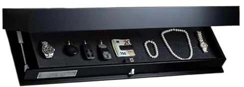 Auosxny Wandboard mit Geheimfach, Magicflap Designer Regal mit Geheimfach, Verstecktes Fach Möbel, für Wohnzimmer oder Büro (Schwarz)(Black)