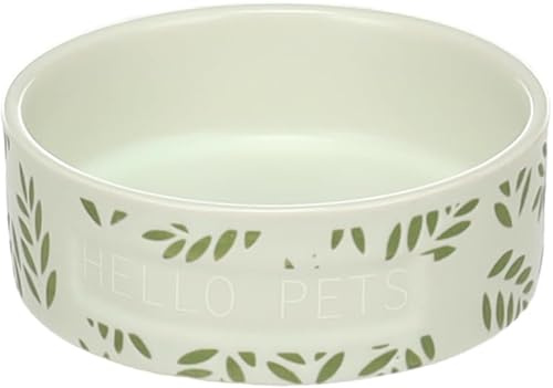Flamingo Gamelle Leafs Rond Vert pour Hamster - 8,5x3cm, 100ml - Nourriture et Eau, Antidérapante et Facile à Nettoyer