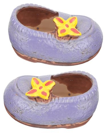 Toddmomy Innovative Shoe Flowerpot Small Plant Pot Indoor Outdoor Ceramic Decor