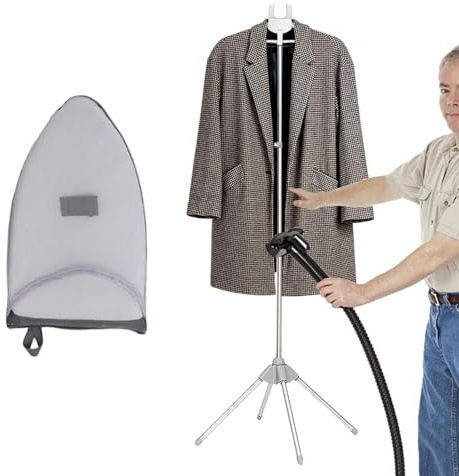 Soporte Para Vaporera De Ropa | Perchero Para Prendas al Vapor - Brazo Telescópico Ajustable Giratorio De Aluminio Para Hogar Hotel Y Cuidado Textil