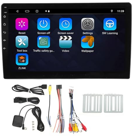 Reproductor de radio multimedia XTEVU, de navegación GPS de 10.1 pulgadas, WiFi Android 10.0, Reproductor de DVD Universal, Reemplazo de audio de automóvil de 12V