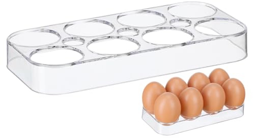 DONFAMDS Rejilla Para Huevos De Refrigerador Huevera Compartimentos Caja Para Guardar Huevos Para Almacenaje Nevera