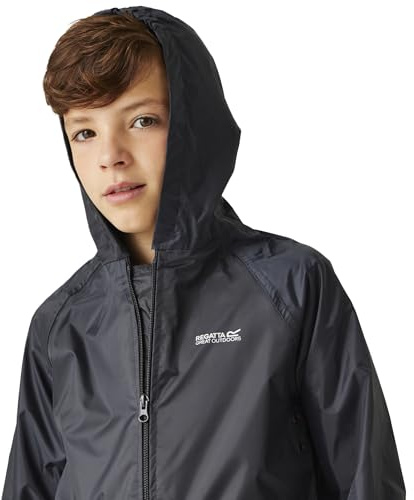 Regatta Kids' Stormbreak Waterproof Jacket Wind Resistant Hooded Outdoor Coat