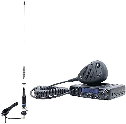 Paket CB Radio Escort HP 6500 + Antenne S75 mit Kabel und festes Montagezubehö, ASQ, 40CH, 4W, SWR 1.0