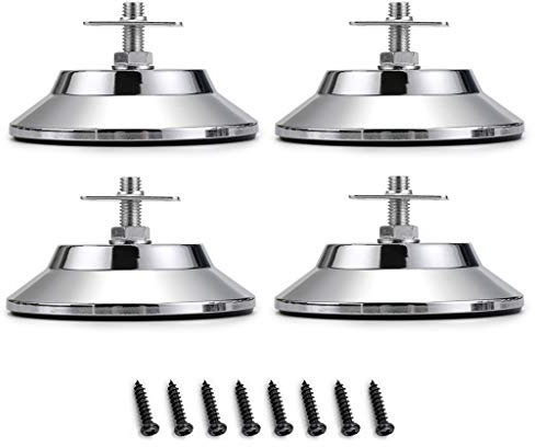 OwnMy 4 st biljard-/biljardbord benutjämning, utjämningshöjare för fotboll/fotbollsbord, pingisbord, flyghockeybord, 12 cm metallspelbord benutjämning tunga utjämningsfötter