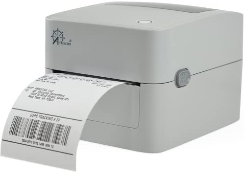 Arkscan 2054K-USB Upgraded 2054A Shipping Label Printer for Windows Mac Chromebook, Amazon Ebay Paypal Etsy Shopify ShipStation UPS USPS FedEx, fit Roll & Fanfold 4x6 Direct Thermal