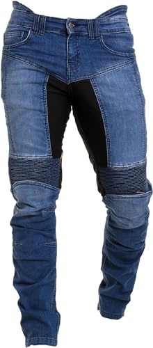 Rider Protec® Men's Motorcycle Denim Pants Motorbike Jeans with Stretch Panel Aramid Protection Lining Biker Trousers