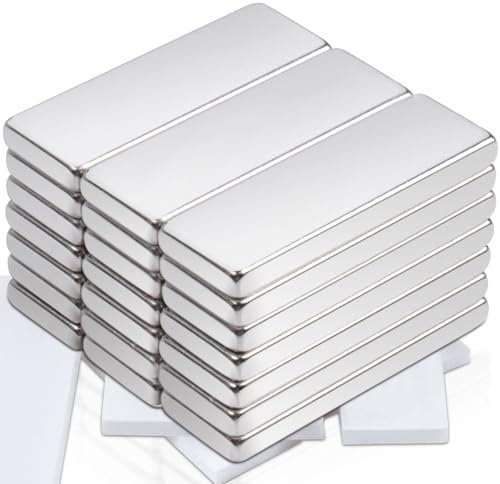 20pcs Magneti al Neodimio 30x10x3mm, Calamite Potenti Forte Magnete di Terre Rare, Magneti Forti per Frigoriferi Cucina Lavagna Magnetica Uffici Esperimenti Scientifici