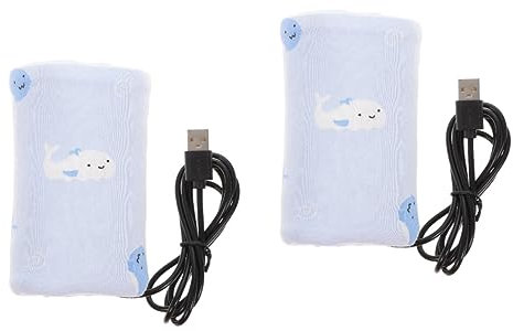 VICASKY 2pièces Chauffe-biberon Portable Usb Pour Nourrissons Réchauffeur De Nourriture Voyage Pratique Pour Réchauffer Le Lait Aliments