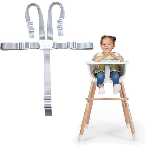 Fc'Noqgn Arnes Seguridad Silla Niño, Cinturón de Seguridad para Bebé, Arnés de Seguridad de 5 Puntos para Niños y Niños, Correa Segura para Silla