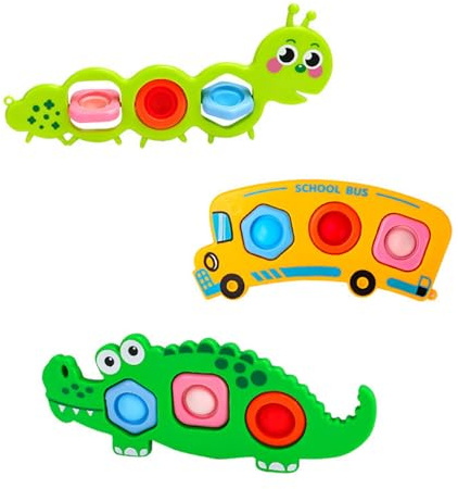 3 st Fidget Popper sensorisk babyleksak