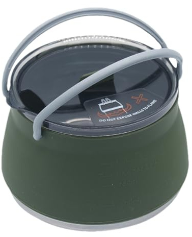 Bouilloire de camping portable, bouilloire de voyage portable - Chaudière à eau de camping en silicone - Chaudière à eau de Camping légère, bouilloire de Camping de randonnée pour le