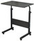sogesfurniture Laptoptisch Laptopständer höhenverstellbar, mobiler Beistelltisch Pflegetisch für Bett und Sofa, 80x 40x71-90cm, Schwarz 05#1-80BK-BH