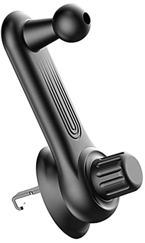 Baoblaze Universal Autotelefonhalter Halterung Hände Freier Verlängerungshaken 360 ° Rotation für Luftanteil Ladekabel Verdrahtet Kopfhörer Schwarz, 17mm Kugelkopf