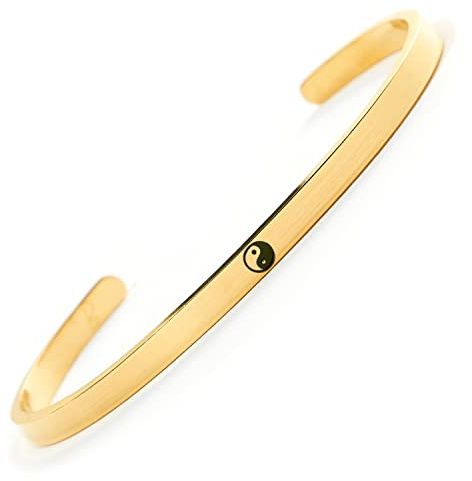 Yin Ying armband - smycke av rostfritt stål i guld – BERGERLIN Symbols