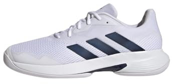 Adidas Herren CourtJam Control Tennis Shoes Tennisschuhe, Cloud White/Team Navy/Cloud White, 49 1/3 EU