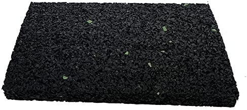 25 almohadillas de terraza 90 x 60 mm para terraza en 8 mm de grosor, granulado de goma