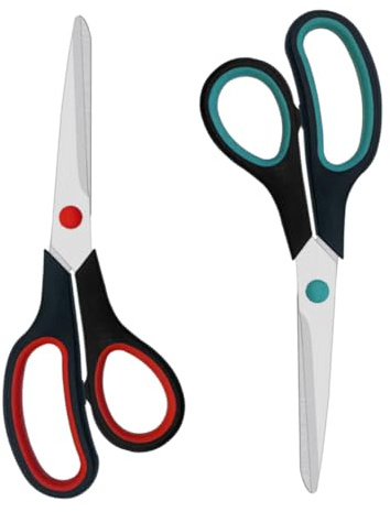 Scissors, 2 Pack 7.5 inch Scissors for Office and Home, Scissor All Purpose for School Fabric Craft Supplies Use