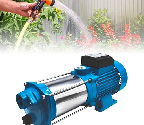 Pompe centrifuge 2200W - Pompe centrifuge en Acier inoxydable - Pompe de Jardin - Pompe Domestique - Commande de Pompe - Pompe Centrifuge - Convient au Pompage d'eau Propre