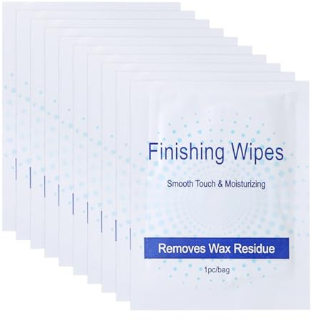 CLISPEED Salviette Portatili Dopo Ceretta Rimozione della Cera 40 Pezzi Lenitive Post-depilazione per Pelle Delicata Detergenti per Cera Corpo da Viaggio