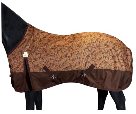BARN & STABLE 600D Ripstop Lightweight Horse Turnout Sheet No Fill,Water-Resistant & Breathable Horse Blanket for Spring and Mild Weather, with Anti-Rub Fleece Withers