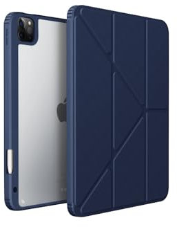 UNIQ Moven Schutzhülle kompatibel mit iPad Pro 27,9 cm (11 Zoll) (2. - 4. Generation), Blau