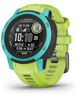 Garmin [Renewed Instinct 2S SOLAR SURF GPS 40 mm Smartwatch, Smaller Rugged Surf watch, Tide Data, Dedicated Surfing Activity Features, Solar Charging, up to 28 days Battery Life, Waikiki (Renewed)