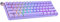 Geeky GK61 SE 60% | Mechanical Gaming Keyboard | 61 Keys Multi Color RGB LED Backlit for PC/Mac Gamer | ANSI US American Layout (Lavender, Mechanical Red)