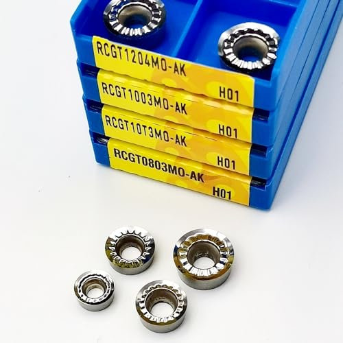 10 stücke Einstechen RCGT Metall Drehmaschine Werkzeug RCGT10T3 RCGT08T2 RCGT1204 MO-AK Edelstahl Externe Hartmetall Einsatz CNC RCGT1003 MOE H01(RCGT10T3 MO-AK)
