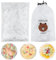 HHXUUAN 200 Pezzi Sacchetti Sottovuoto Alimenti con Elastico,Sacchetti di Conservazione Freschi,Sacchettini Trasparenti per Alimenti per Mantenere Freschi,Alimenti,Frutta,Verdure