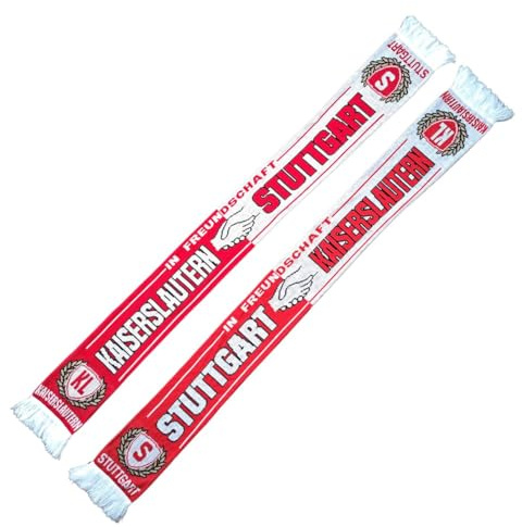 Wallitschek Schal Freundschaft Kaiserslautern-Stuttgart - In Freundschaft, Strickschal, Fussball, 1900, 1893