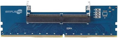 SIMPLETEK - RAM-Konverter-Adapter DDR4 SODIMM SO-DIMM Notebook auf Desktop DIMM | 260 bis 288 Pin | Nur kompatibel mit Intel