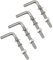 Kit di 20 bulloni filettati a forma di L, M5 x 80 mm, in acciaio inox 304, viti quadrate e ganci per appendere