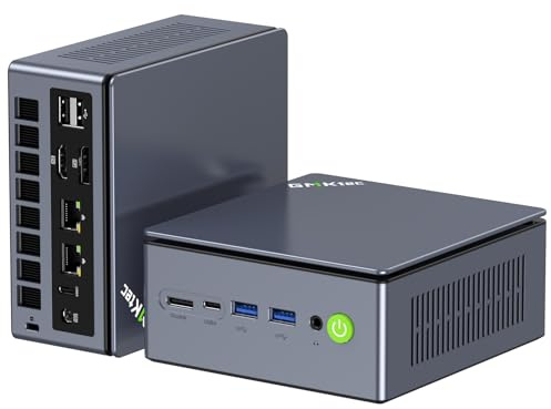 GMKtec M7 Ultra Gaming Mini PC AMD Ryzen 7 PRO 6850U (4.70GHz) 16 DDR5 RAM +1TB Hard Drive PCle SSD, Dual NIC LAN 2.5G Desktop Computer, Dual USB4, HDMI 2.1, USB-C