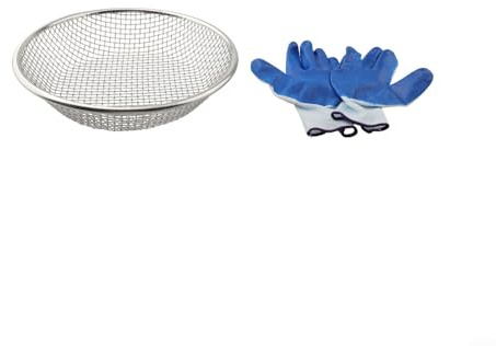 Tamiz de tierra de jardinería para arena, rocas, suciedad y compost, con pantallas de 2 mm/6 mm/10 mm, se adapta a cubos de 5 galones, tamiz de malla de alambre de hierro galvanizado resistente para