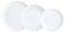 Luminarc Pampille Blanco Vajilla Vidrio 18 Piezas - 6 Personas Opal Apto Microondas Apto Frigorífico Reciclable