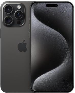 Apple iPhone 15 Pro Max (256 GB) - svart titan (Renoverad)