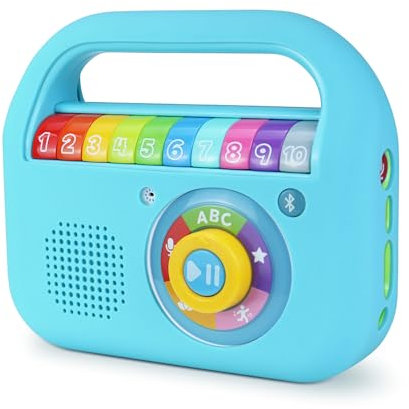 Funda Compatible con VTech Reproductor Musical, Concha de Silicona Compatible con VTech Reproductor Musical Radio Infantil con Bluetooth, Azul