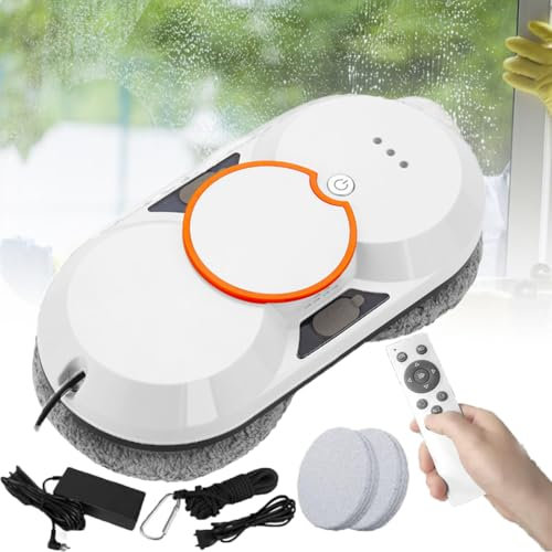 Aspirador Automático De Vidrios, Kit De Doble Rociador De Agua Y Cuerda De Seguridad, Robot De Limpieza De Ventanas De 5600 Pa, Para Edificios Altos En Interiores Y Exteriores
