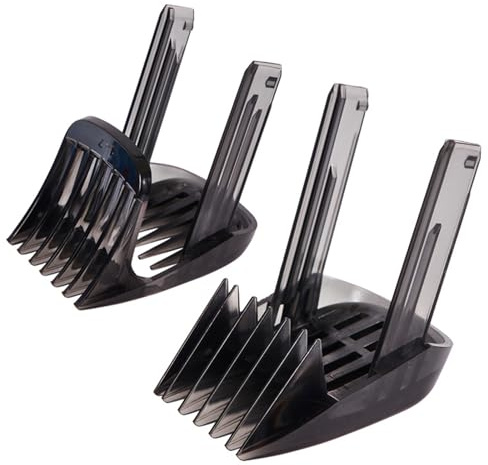 Peine de posicionamiento para cortapelos (2 unidades, 1-7 mm, 7-24 mm, compatible con las cortadoras HC9450/HC9490/HC7460/HC9452)