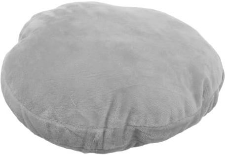 Hoement Housse Chauffe-mains Ronde Anti-brûlure et Anti-peluches en Tissu Doux Gris 20 Cm Fermeture Éclair, Étui Isotherme Isolant pour Bouillottes, Protection Thermique pour Maison,