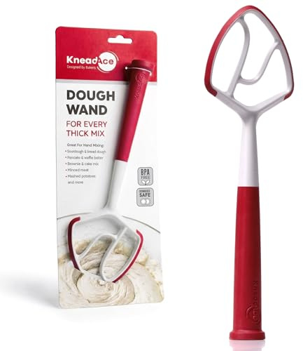 KneadAce Dough Wand, Reinvented Danish Dough Whisk for Sourdough Mixing