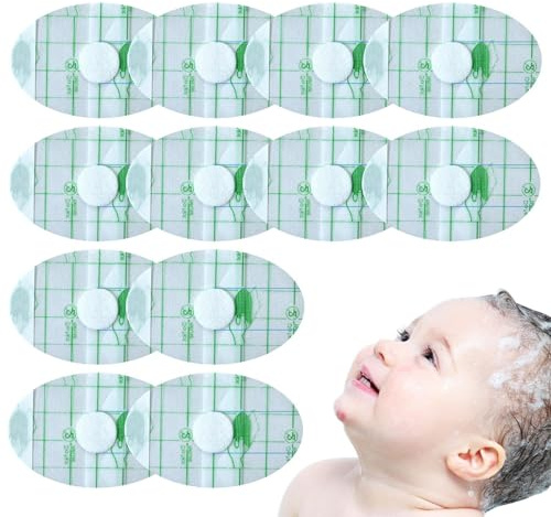 Fundas impermeables para oídos de bebé – Tapones para los oídos y banda para los oídos para niños, 100 unidades, pegatinas para ducharse, nadar, surfear y actividades acuáticas, cómodas y