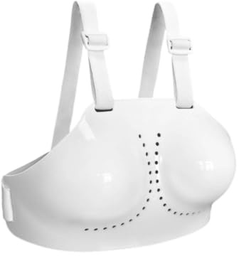 Milageto Fencing Chest Protector Plastron Ventilated Gear for Fencers , White , S
